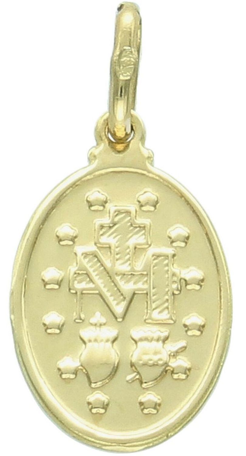 Zawieszka złota damska ZA 1533A 585 – Matka Boska Niepokalana, owalna. Wymiary 2,2 cm x 1,0 cm, waga 1,03 g. Subtelna i elegancka biżuteria religijna, idealna na prezent.1.jpg